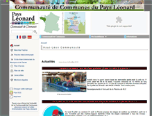 Tablet Screenshot of pays-leonard.com